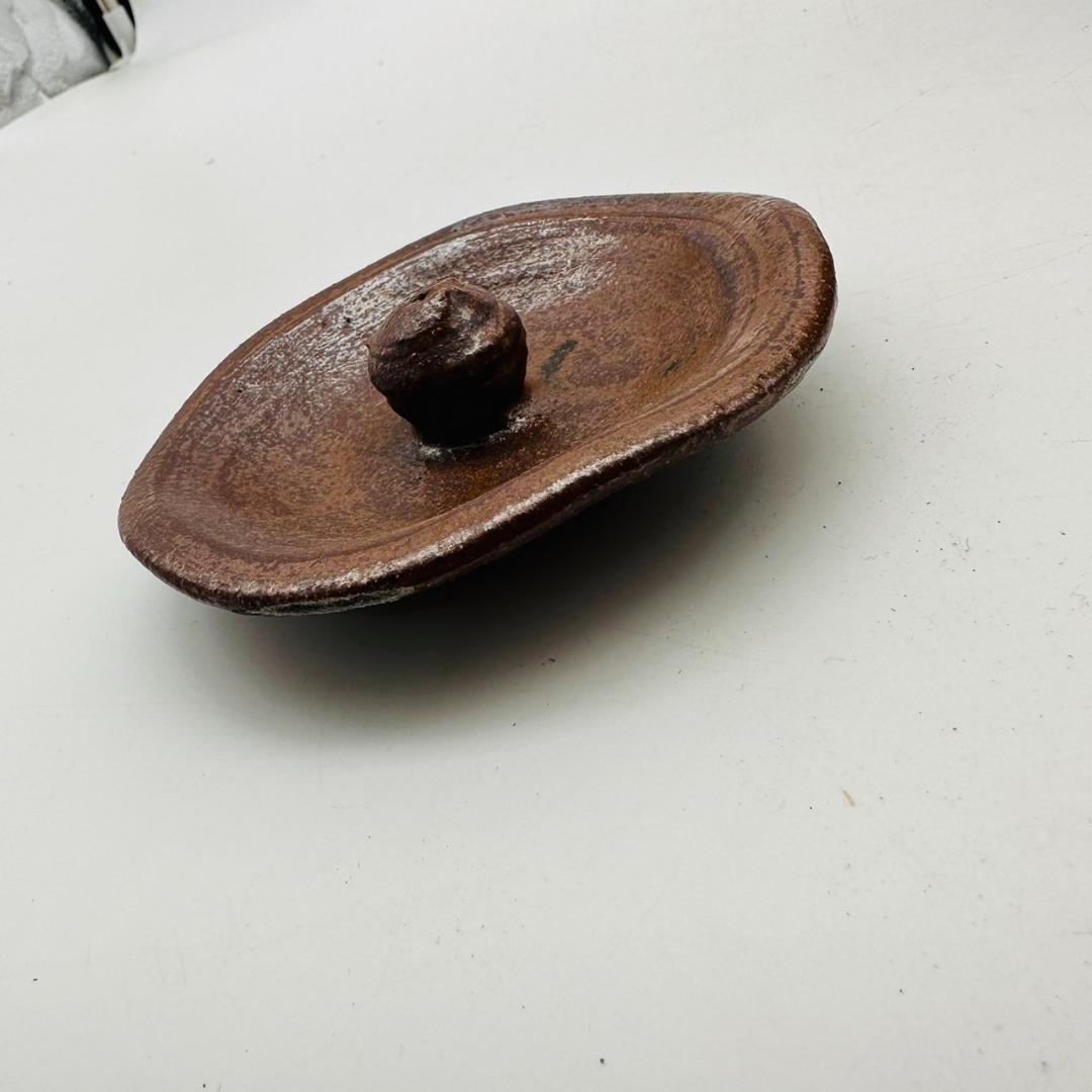 T　在銘　備前焼　耳付水差　陶芸　茶道具　茶器　焼物