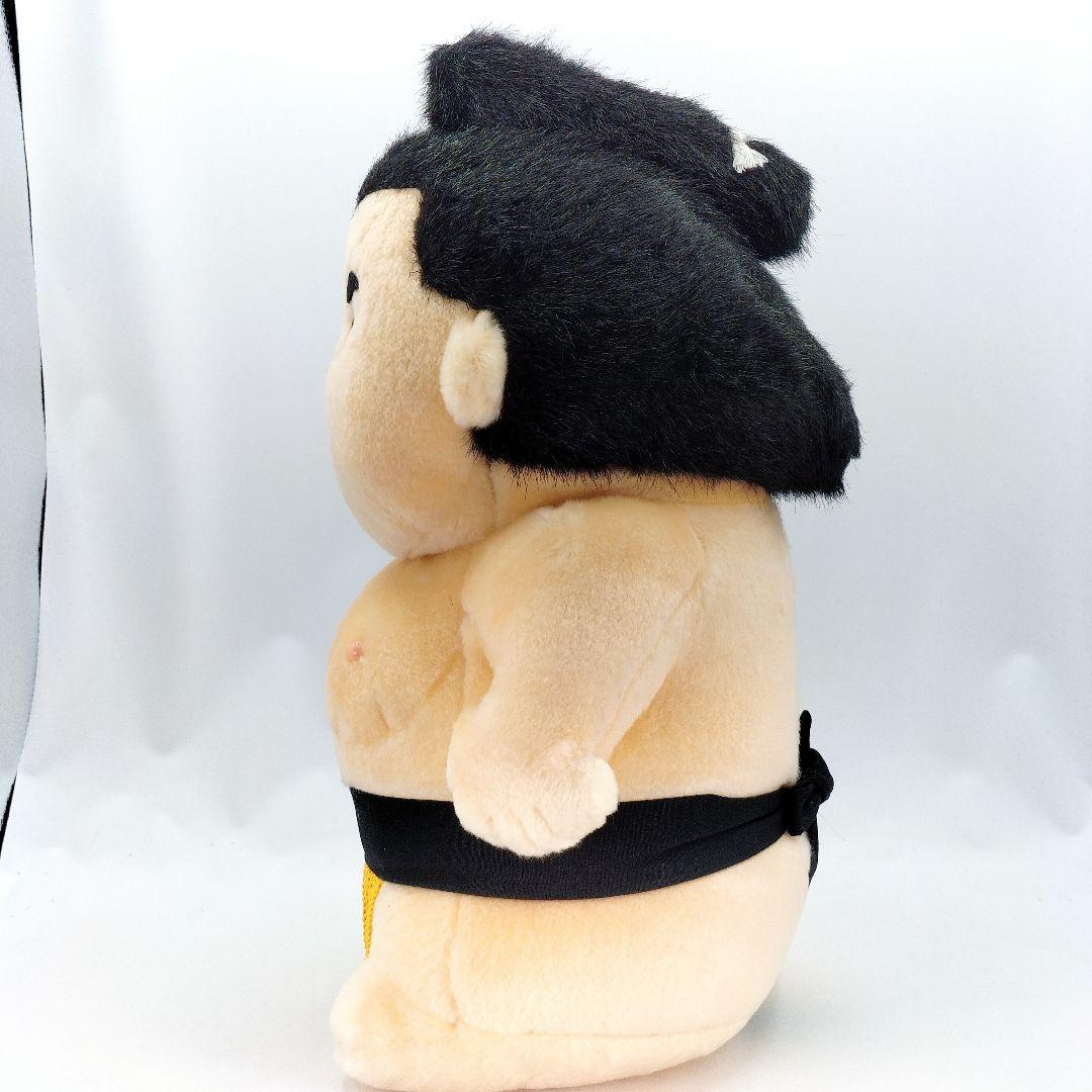 未使用 特大 力士 ぬいぐるみ 相撲 人形 全長約37cm