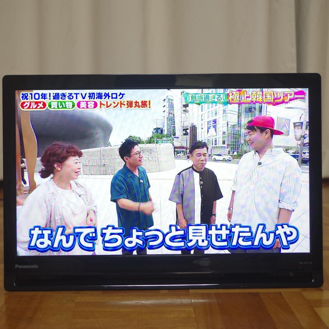 パナソニック！プライベート ビエラ UN-19F11 取扱説明書と純正リモコン付