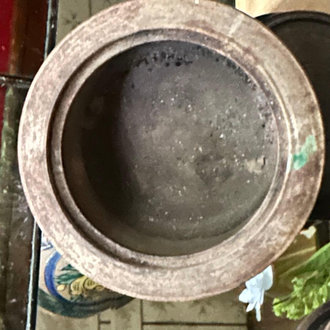 2125様感謝‼️老舗様愛蔵品‼️古九谷名品‼️賢人牡丹三つ足香炉　在銘　合桐箱箱入