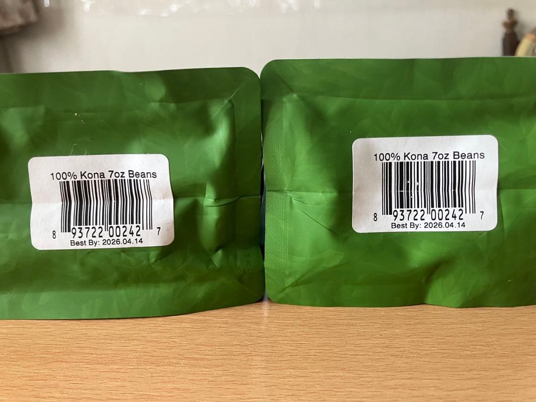ハワイで購入‼️ホノルルコーヒー　コナ100%コーヒー 7oz 【豆2個セット】