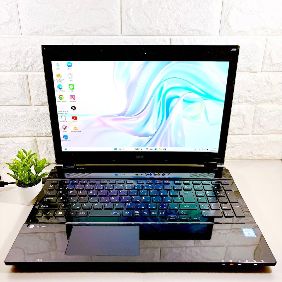 快適SSD✨メモリ8GB フルHD カメラ 第7世代 ノートパソコン NEC