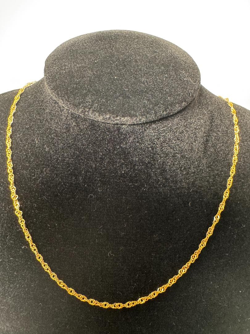 《美品/日本製18金》K18ゴールド ロープチェーン ネックレス2.07g