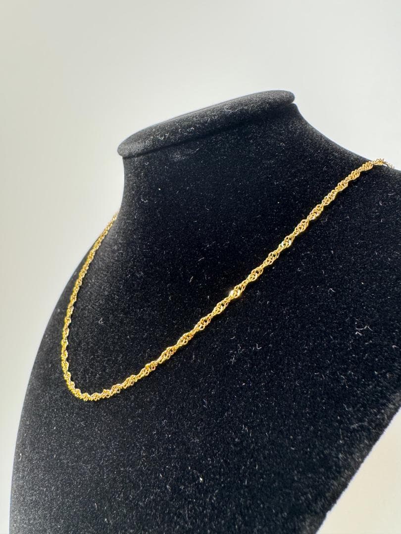 《美品/日本製18金》K18ゴールド ロープチェーン ネックレス2.07g