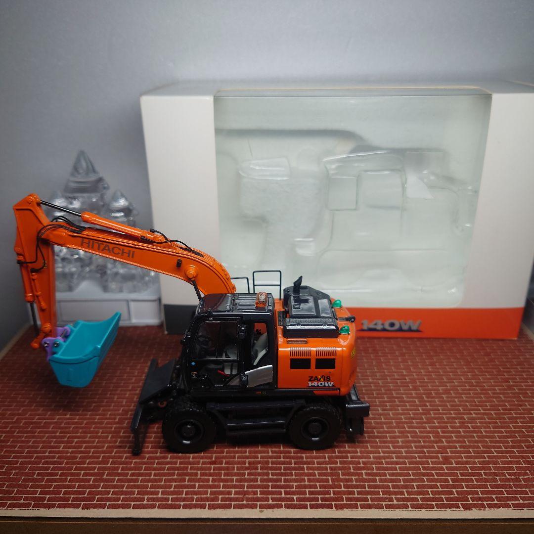 HITACHI ZX140W モノブーム&平バケット 雪像 解体仕様(1/50)