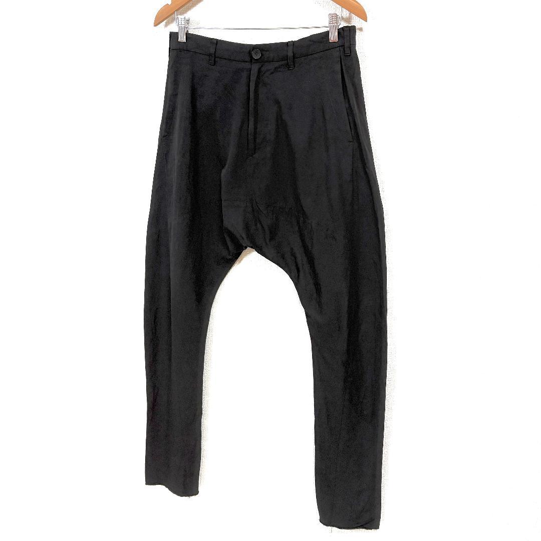 【美品】 JULIUS×ISETAN サルエルパンツ 2 ブラック 伊勢丹限定