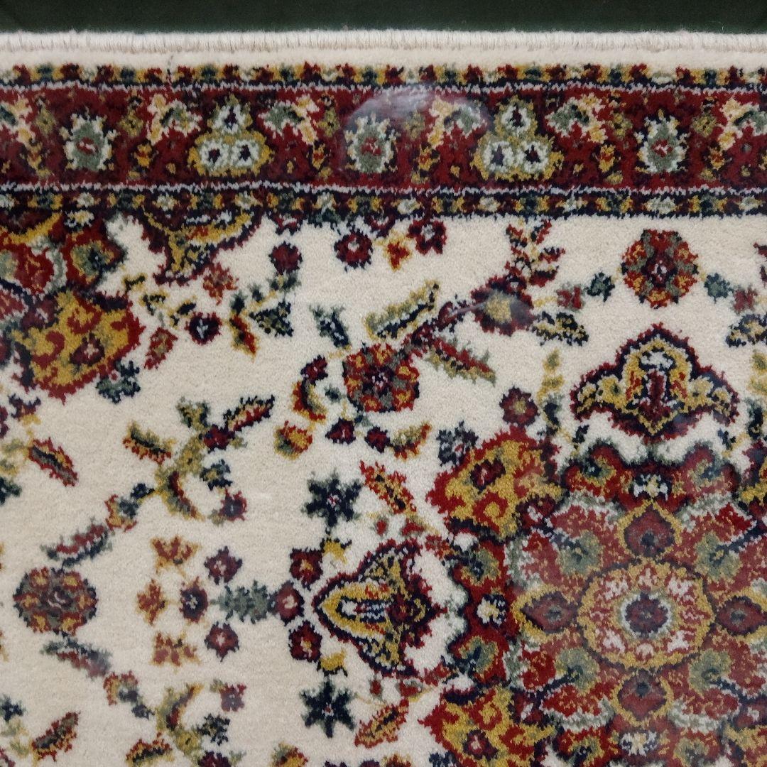 ペルシャ絨毯　イスファハン製　シルク/手織り　アクリル板特注額装