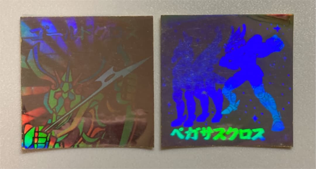 (おまけ4点付き) 聖闘士星矢　アマダ　駄菓子屋シール　プリズム16枚　キラ