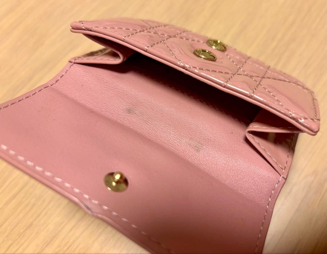 Christian Dior ディオール 三つ折り財布 ピンク