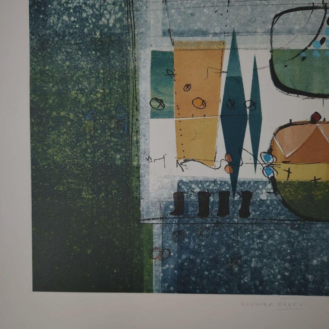 特価◯絵画　カラー銅版画　シ―ト