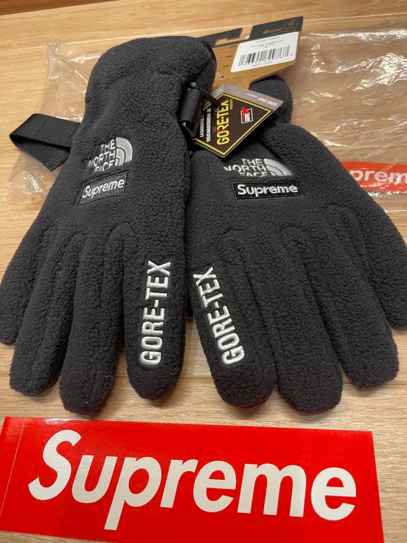 Supreme ✖️north face GORE-TEX フリース手袋　M