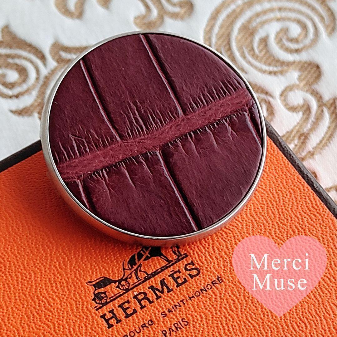 ❤未使用品❤リヴァプール ブローチ ルージュH アリゲーター エルメス 箱付き