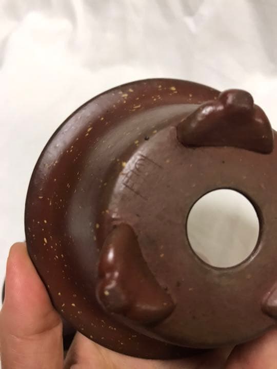 盆栽鉢　時代古鉢希少常滑水庄園ミニ盆栽鉢梨皮お揃い2個山野草小品盆栽鉢植木鉢