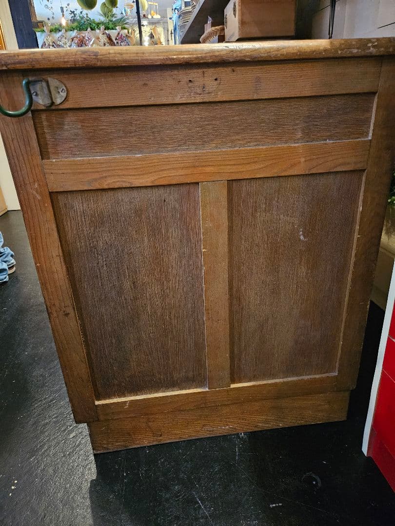 デスク　机　学習机　引き出し　テーブル　作業台　木製　昭和レトロ　アンティーク