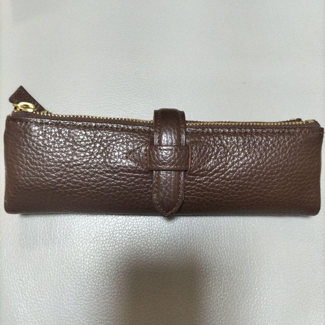 環奈様　Cカンパニー ルポペンケース ダークブラウン しおり付き