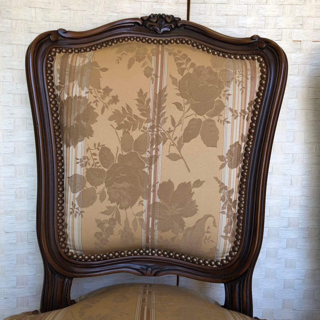 あ1 domani ドマーニ 椅子 カリモク ルイ15世 猫脚 アンティーク2脚