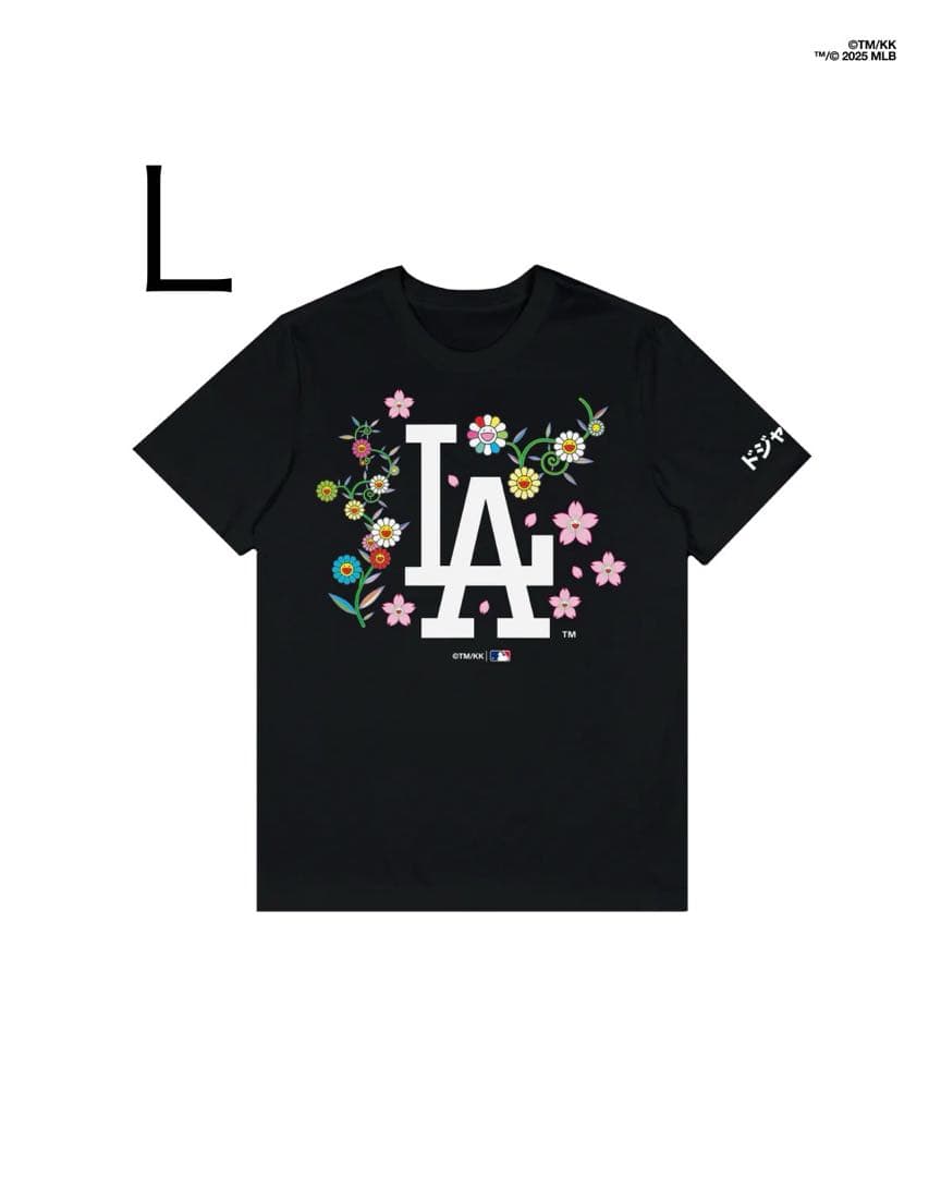 USA限定 村上隆 ドジャース MLB Tシャツ Lサイズ ブラック 大谷翔平