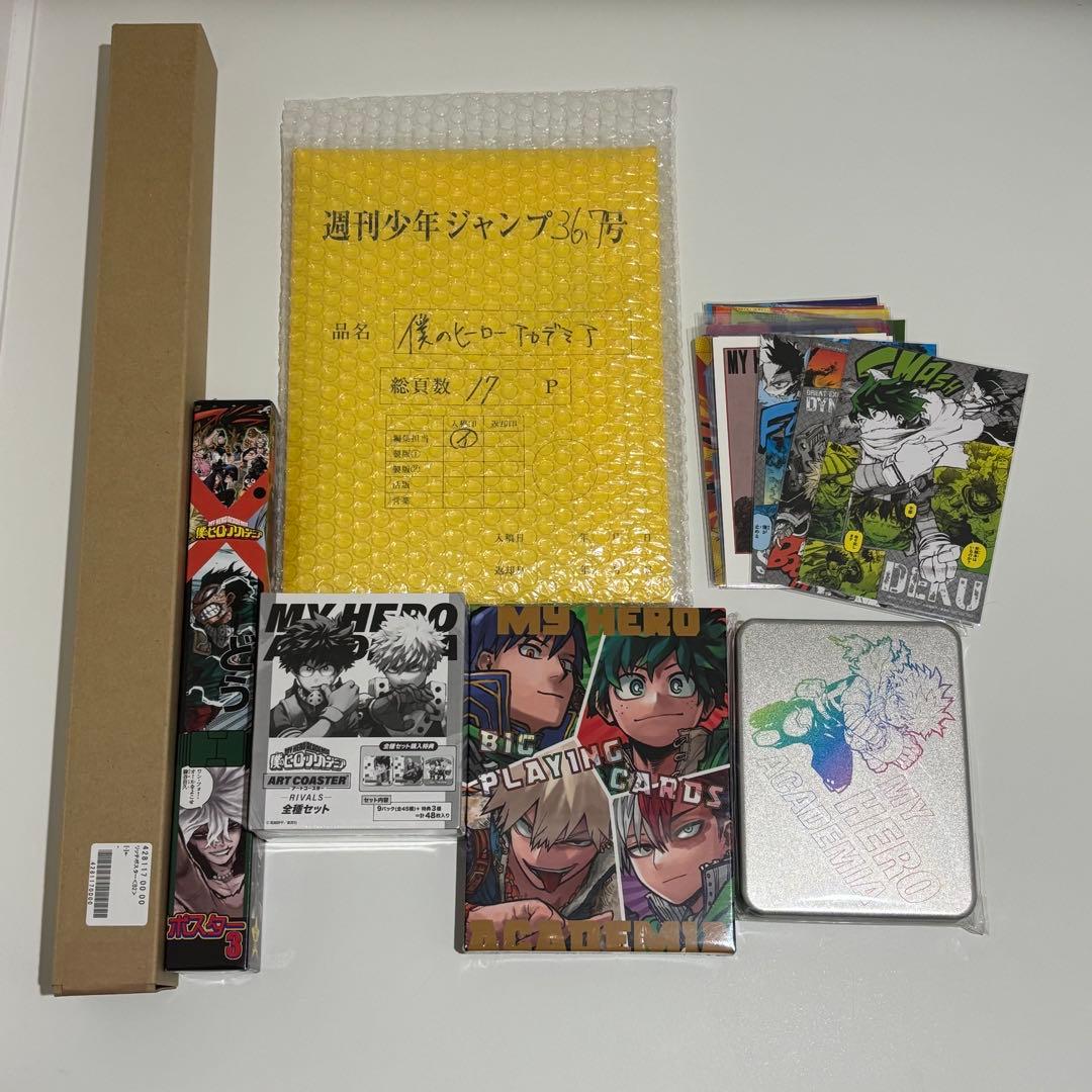僕のヒーローアカデミア ポスター アートコースター トランプ ポストカード