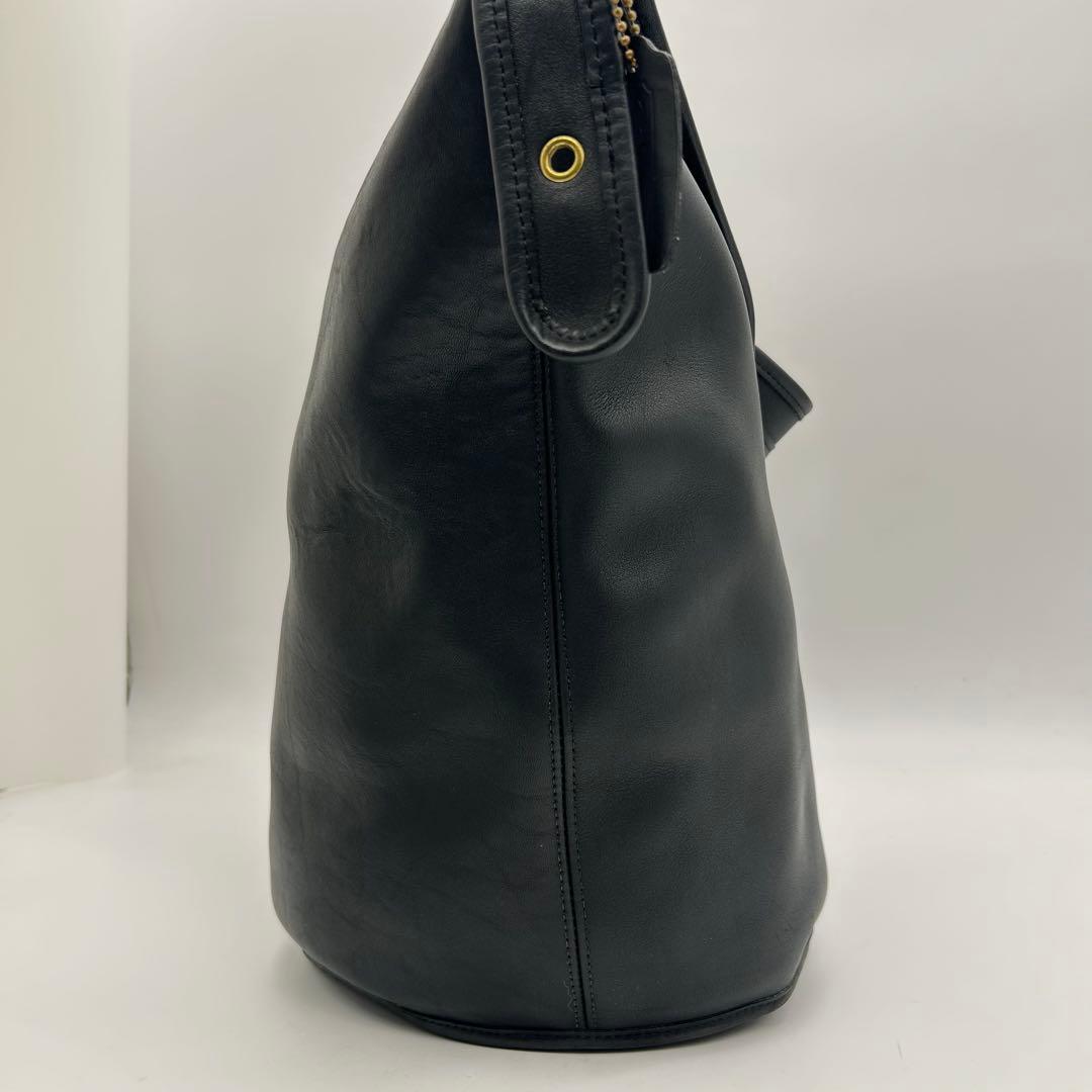バッグ Old Coach Shoulder Bucket Bag Black Y2k