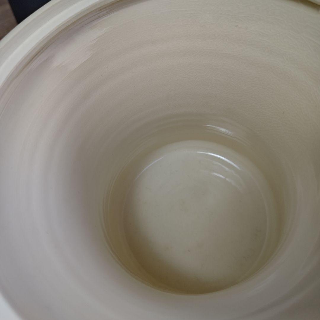 イ696 水指『平安　山岡善昇造』『色絵鼓形楽器尽くし　水指　共箱』茶道具