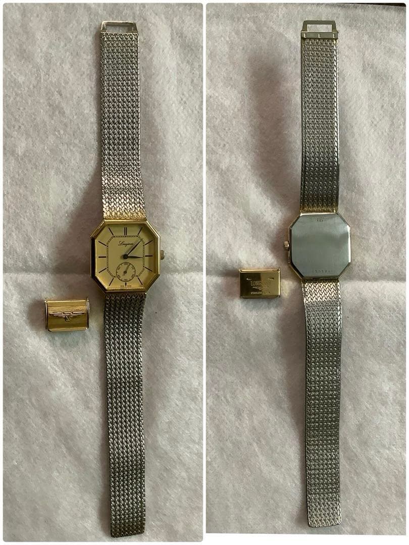 LONGINES ロンジン オクタゴン スモセコ手巻き男女兼用腕時計