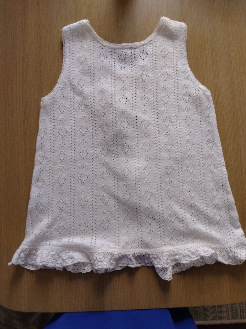 HISCHRONE レース編みタンクトップ ホワイト