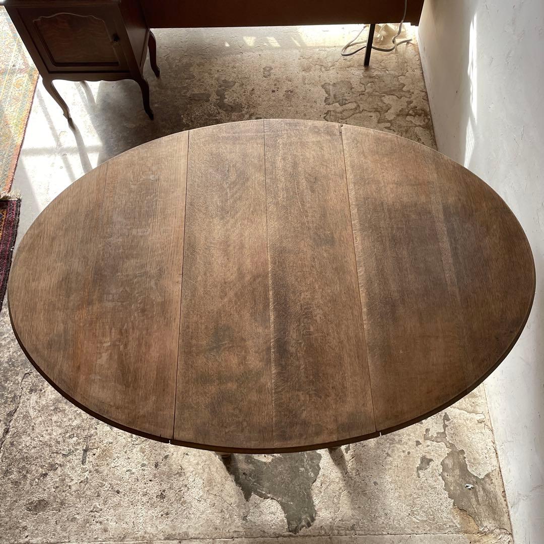 ビンテージ　ゲートレッグテーブル ドロップリーフテーブル 剥離