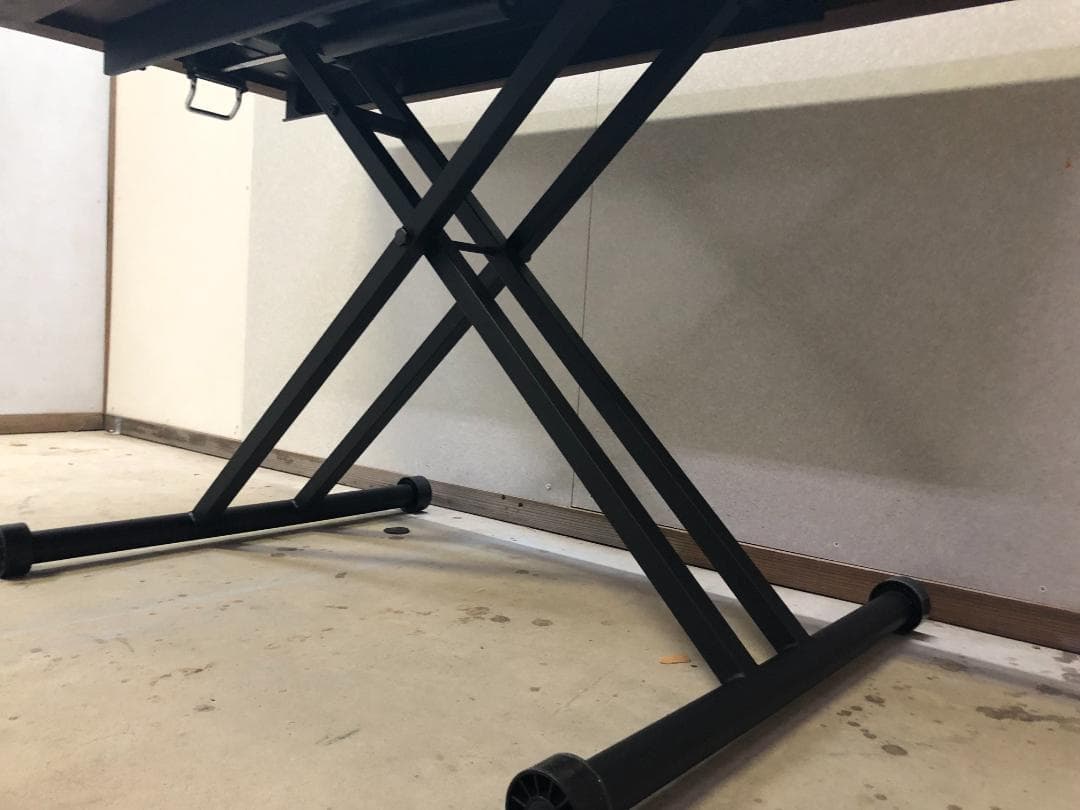 ヴィンテージ風　昇降式テーブル　ダイニングテーブル　0912-3