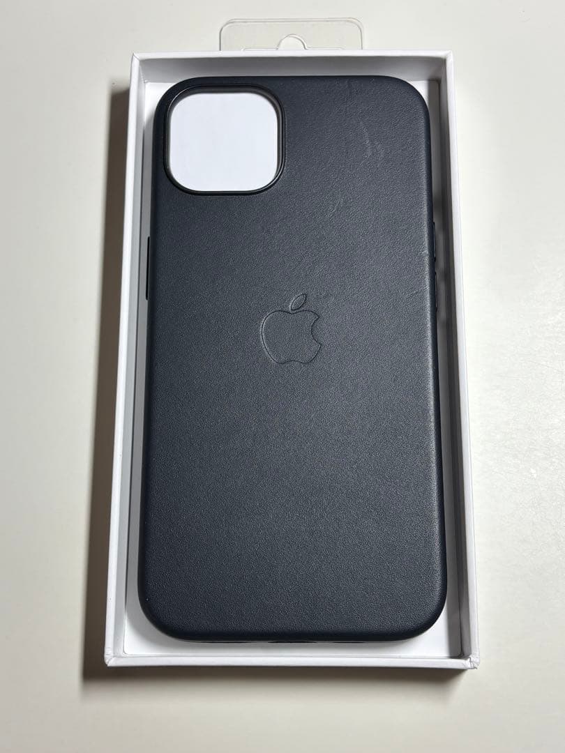 【美品】純正 iPhone 13 レザーケース・ミッドナイト③