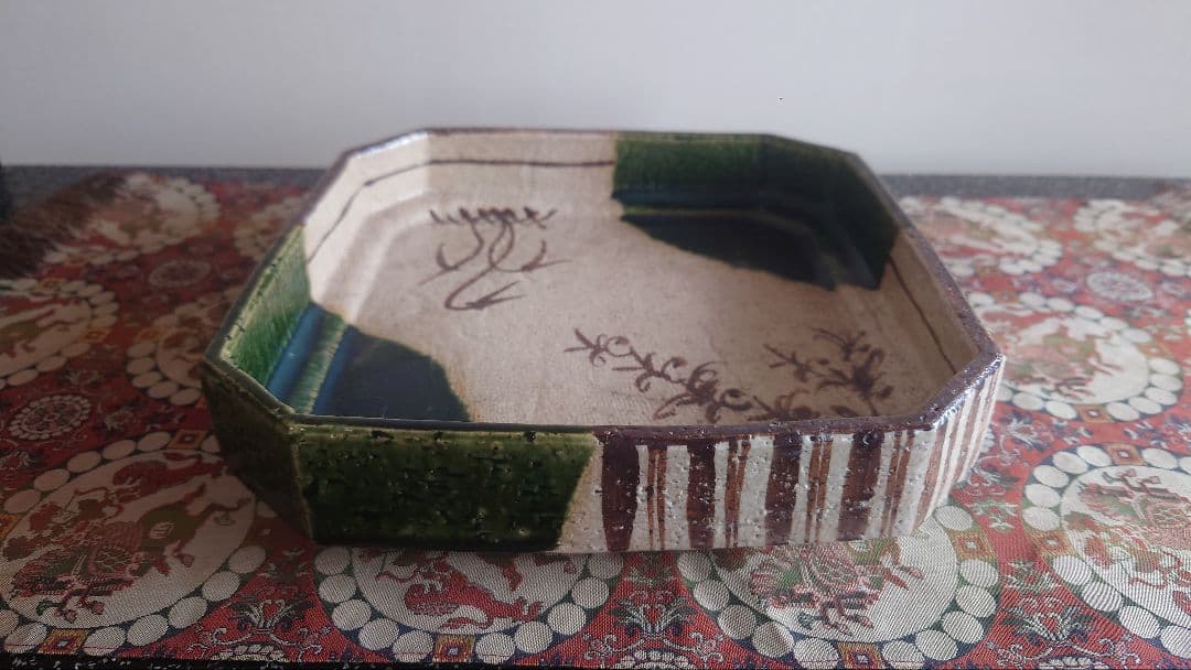 織部菓子器角皿