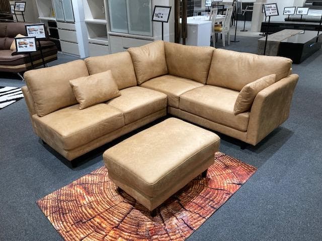 コーナーソファ　カウチソファー　レイアウトフリー　レザーファブリック　新品