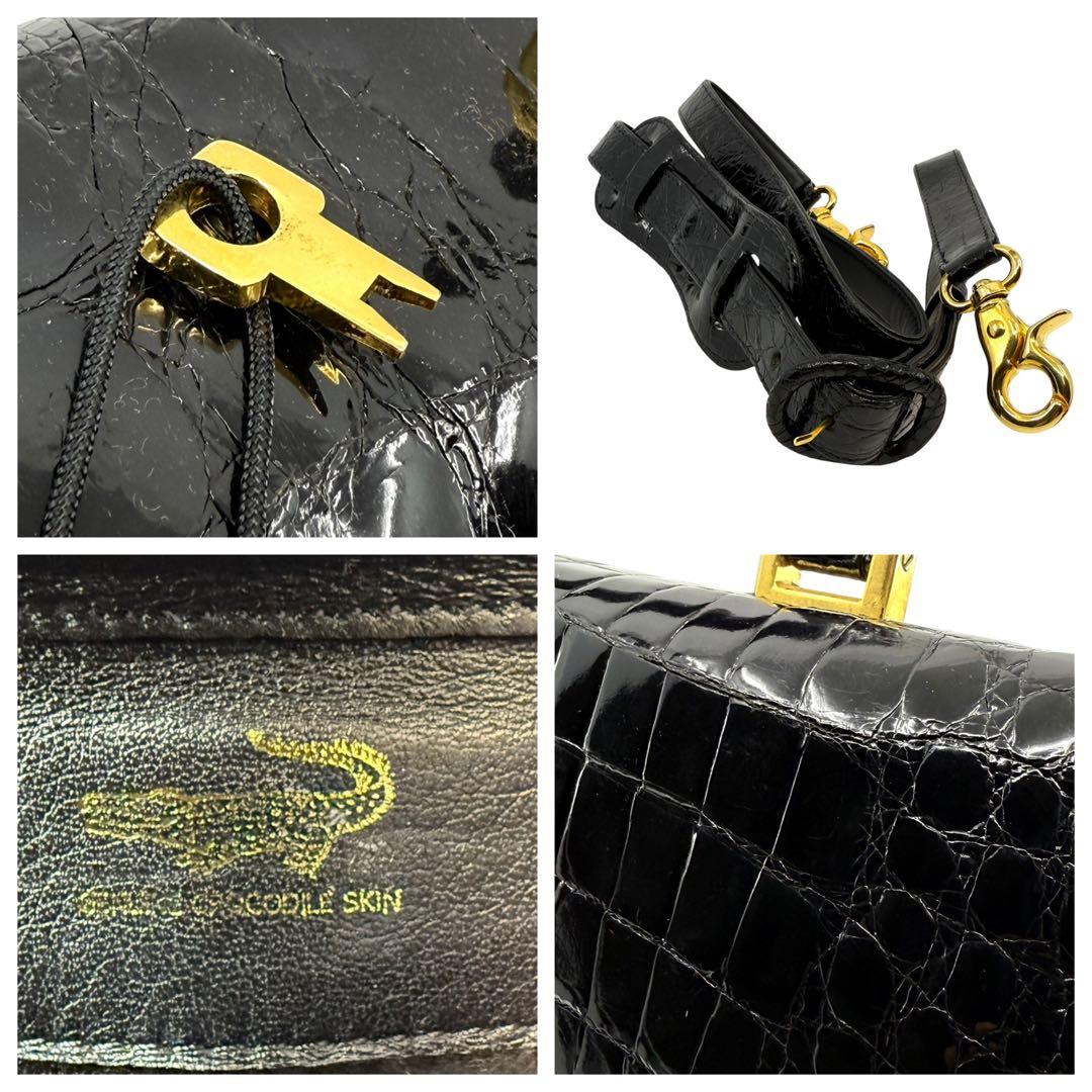 【最高峰】CITE認定　クロコダイル　ビジネスバッグ　トート　ショルダー　A4