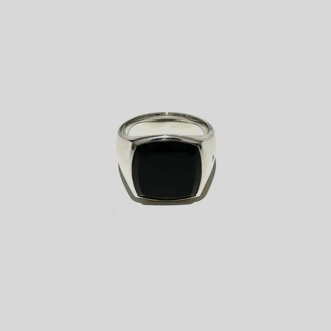 アクセサリー TOMWOOD Cushion Polished Black Onyx M
