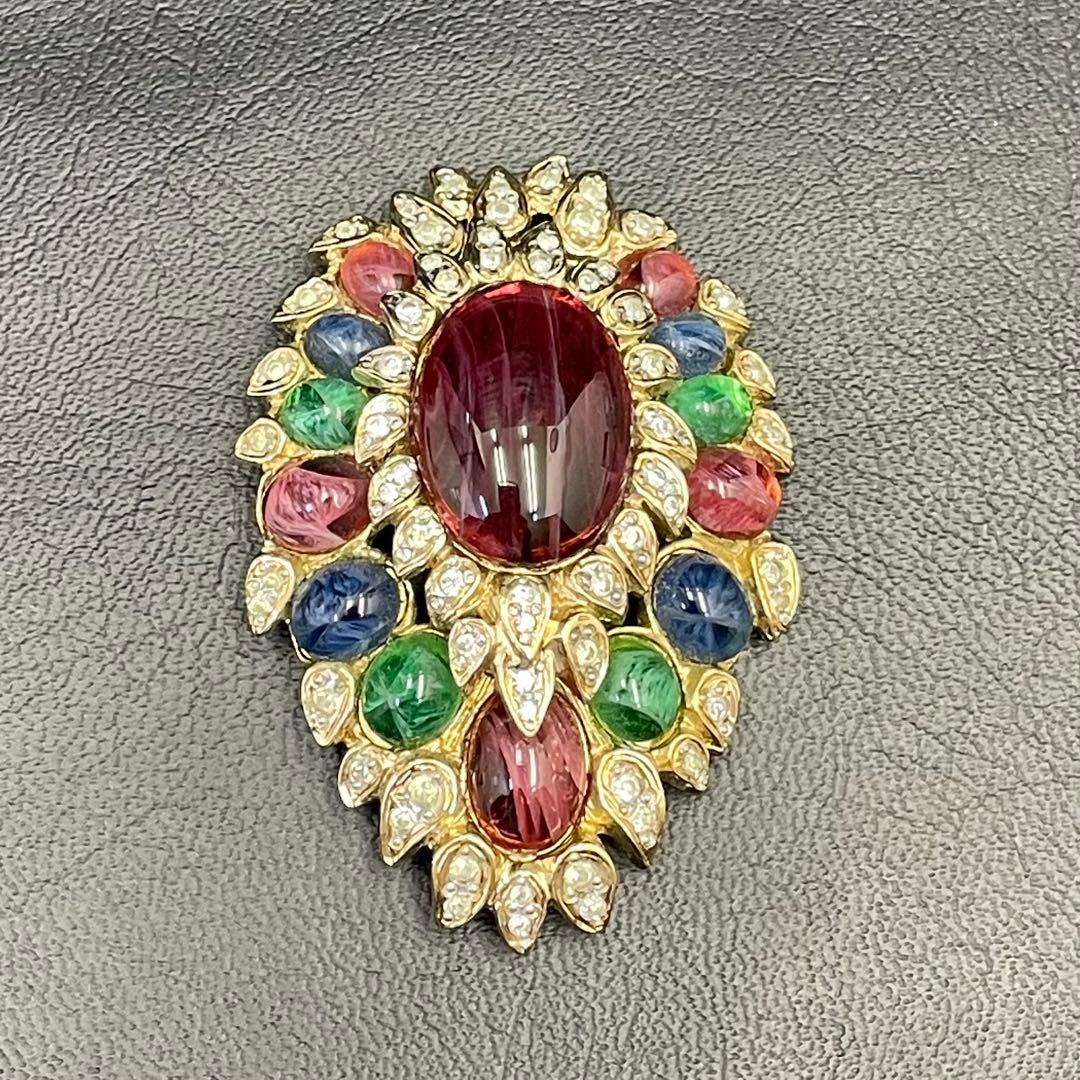 【VOGUEBIJOUX】brooch ヴォーグビジューブローチ カラーストーン