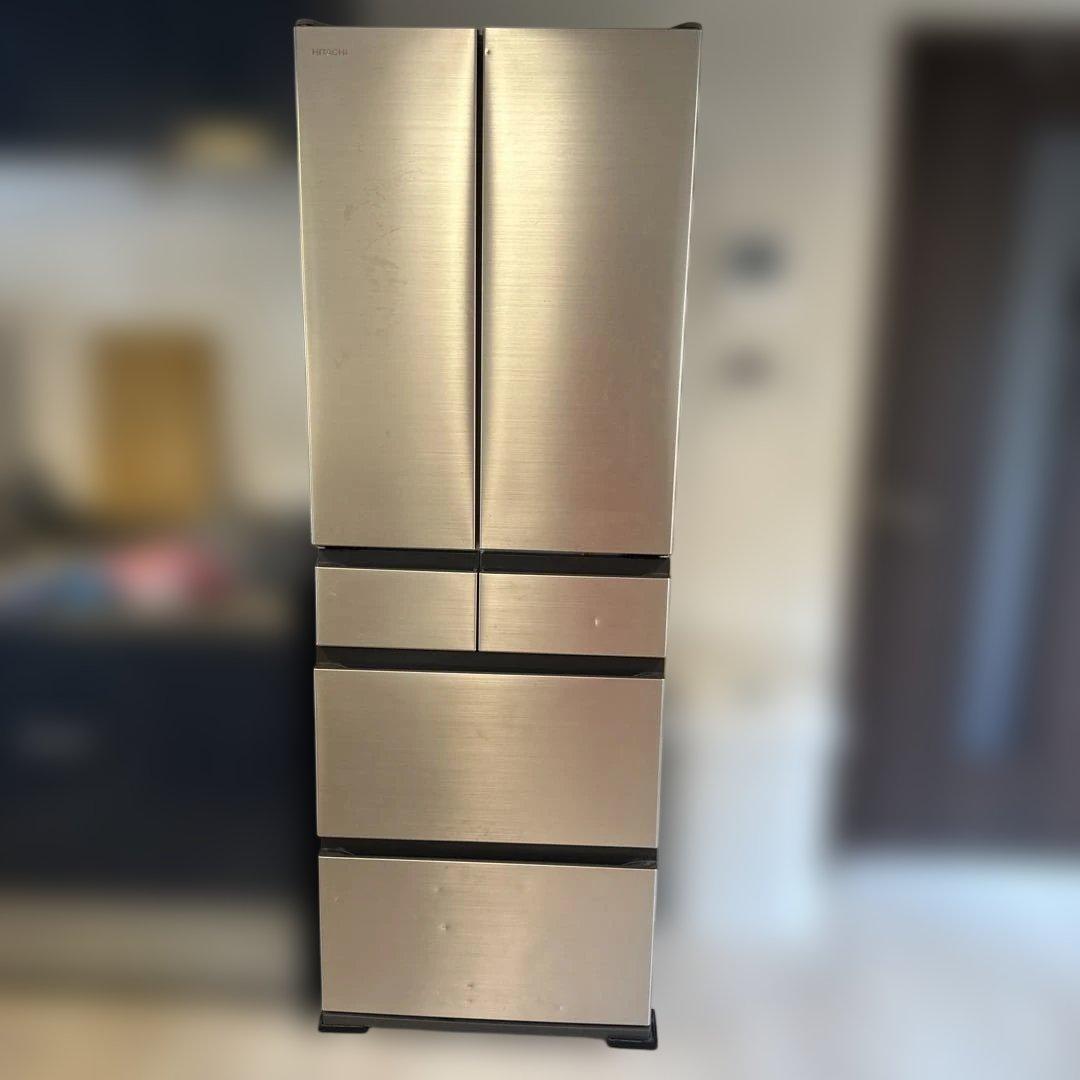 日立　6ドア冷蔵庫　475L R-H48N 2021年