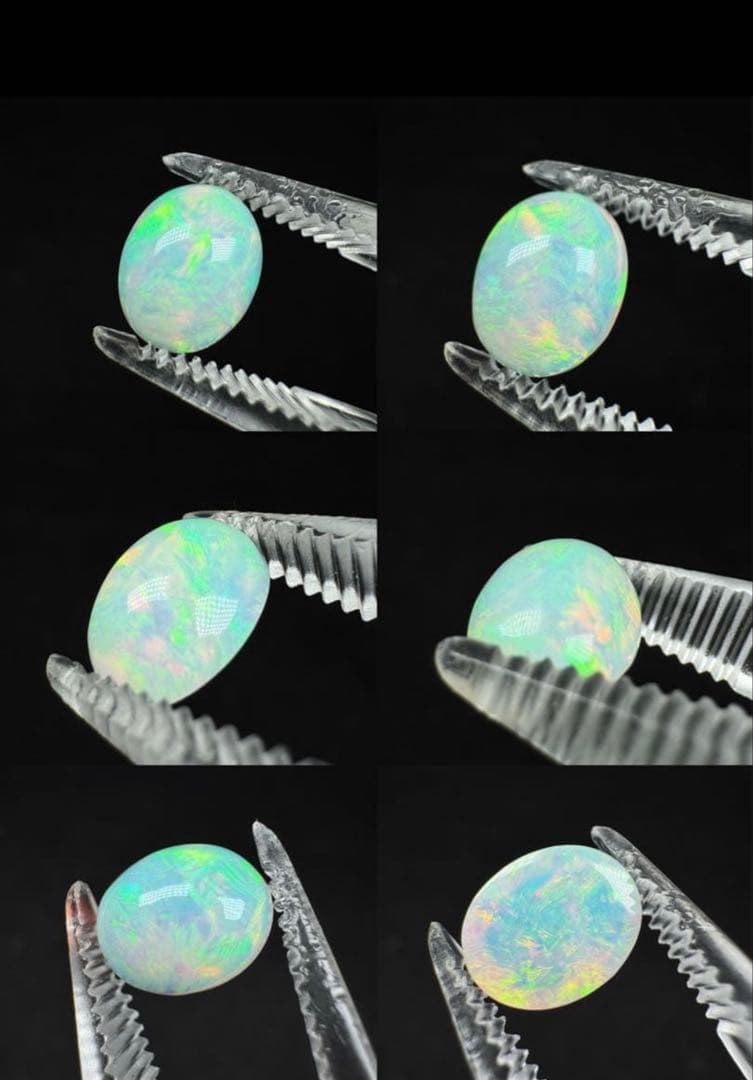 新作 天然石リング　オパール 1.985ct 遊色綺麗 S925 18KGP