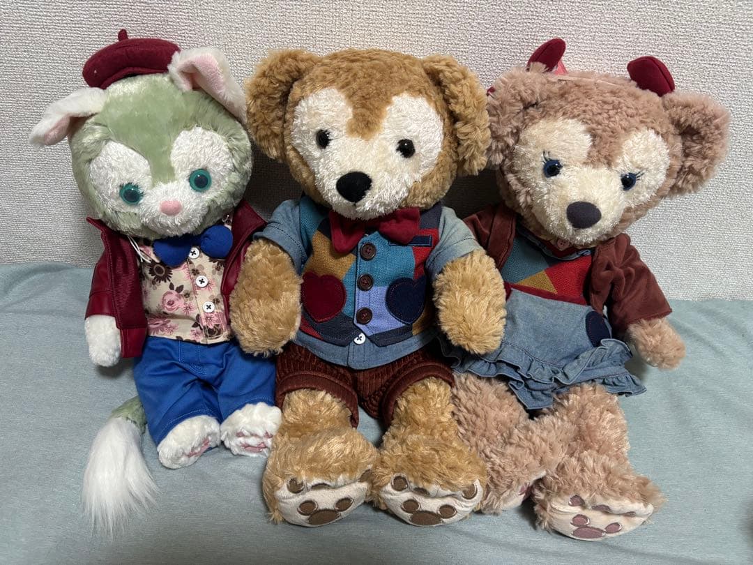 ダッフィー　シェリーメイ　ジェラトーニ　2016 バレンタイン 3体セット