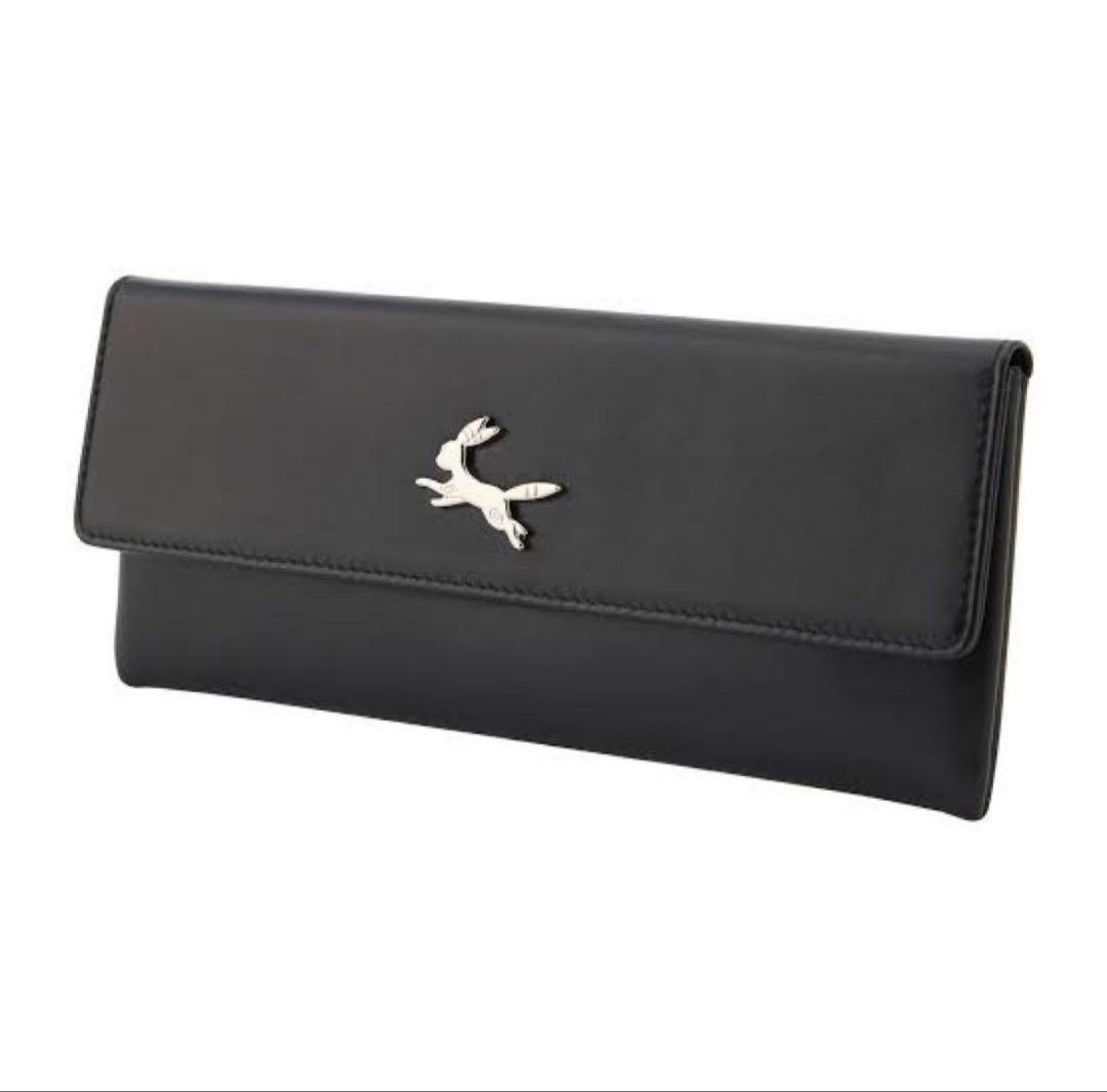 【新品】　ポケモン　本革　ブラッキー　本革マルチフラットケース　ポケセン