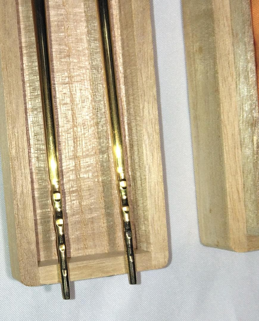 茶道具　南鐐飾火箸　金工師　木村清雲作　而妙斎好　南鐐椎ノ実頭飾火箸　美品！！