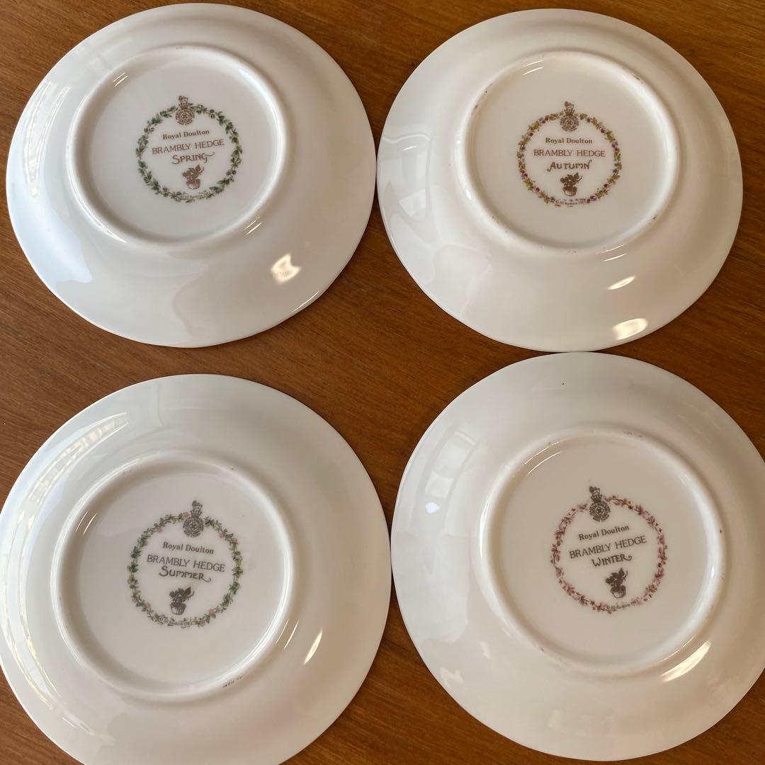 ロイヤルドルトン ブランブリーヘッジ コースター　小皿　シンブル　四季シリーズ