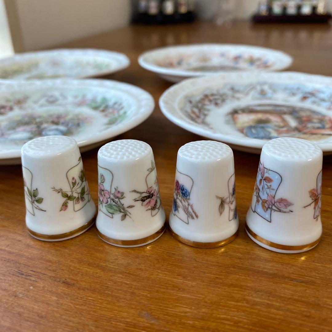 ロイヤルドルトン ブランブリーヘッジ コースター　小皿　シンブル　四季シリーズ