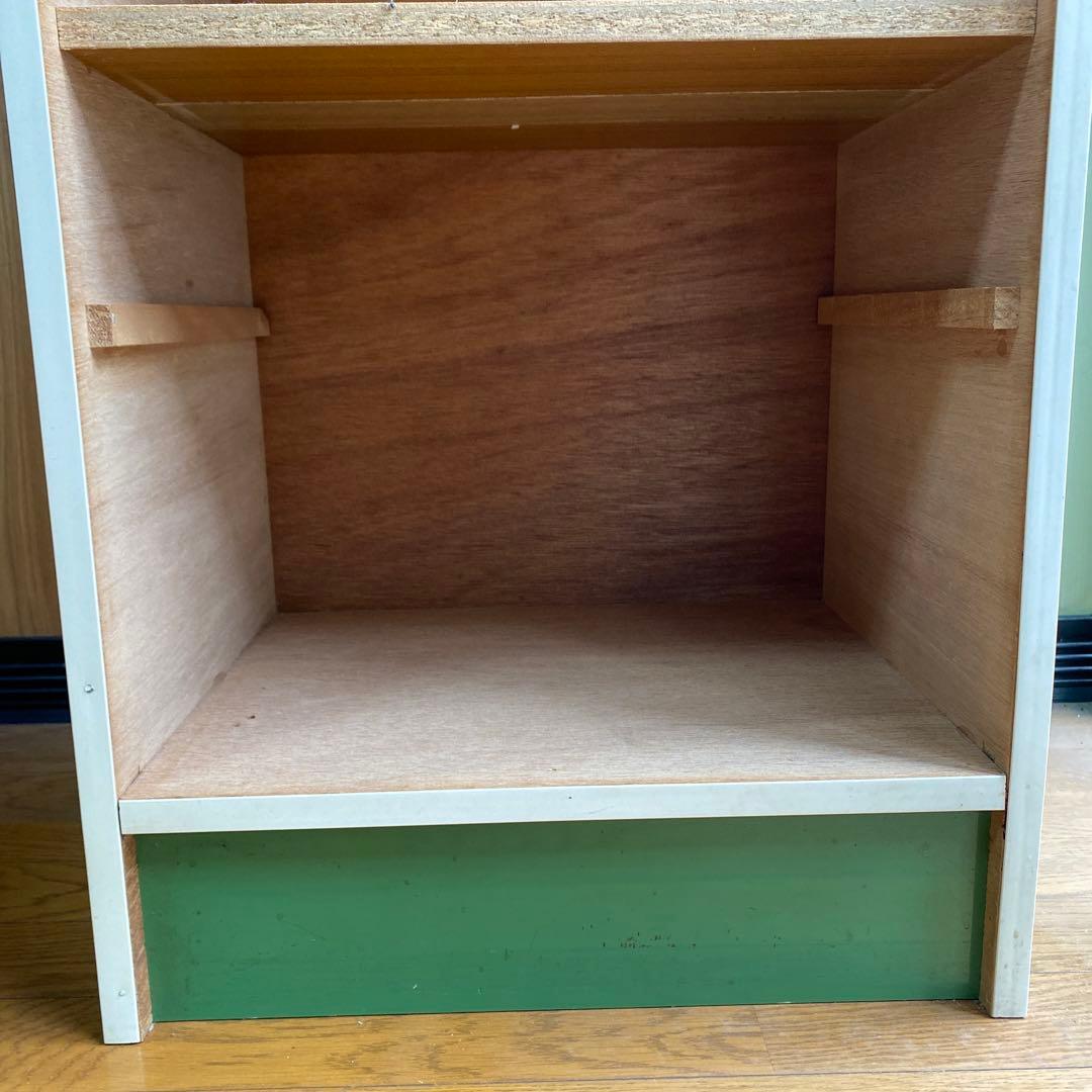 【早い者勝ち‼️】5段　チェスト レトロポップ 昭和レトロ 緑 当時物