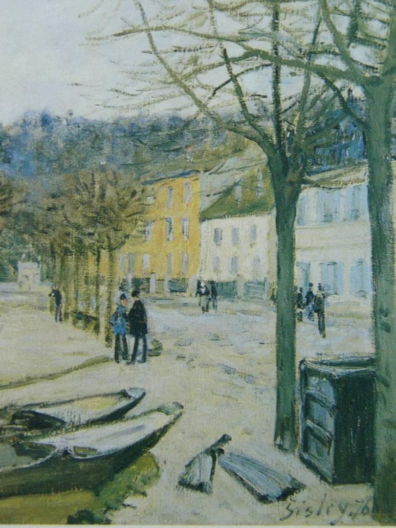 アルフレッド・シスレー、ポール＝マルリーの洪水、希少な画集より