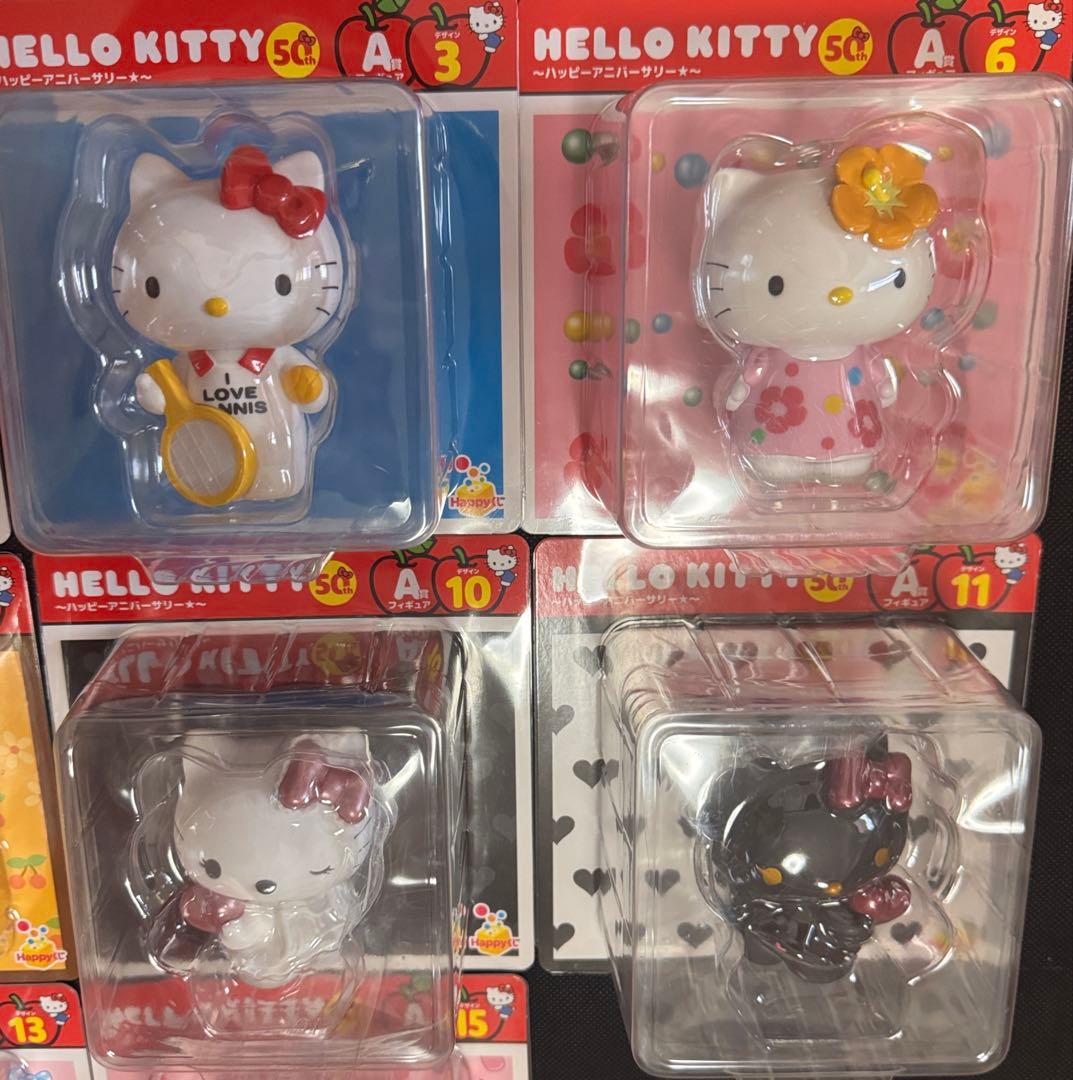ハローキティ50周年A賞フュギュアまとめ売り人気11点おまけ付き2個