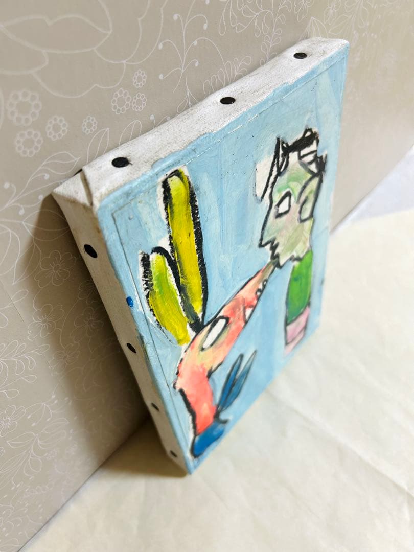 エディ・ドミニク・デュビアン　子供と怪獣　原画　キャンバスアート　エイチピーデコ