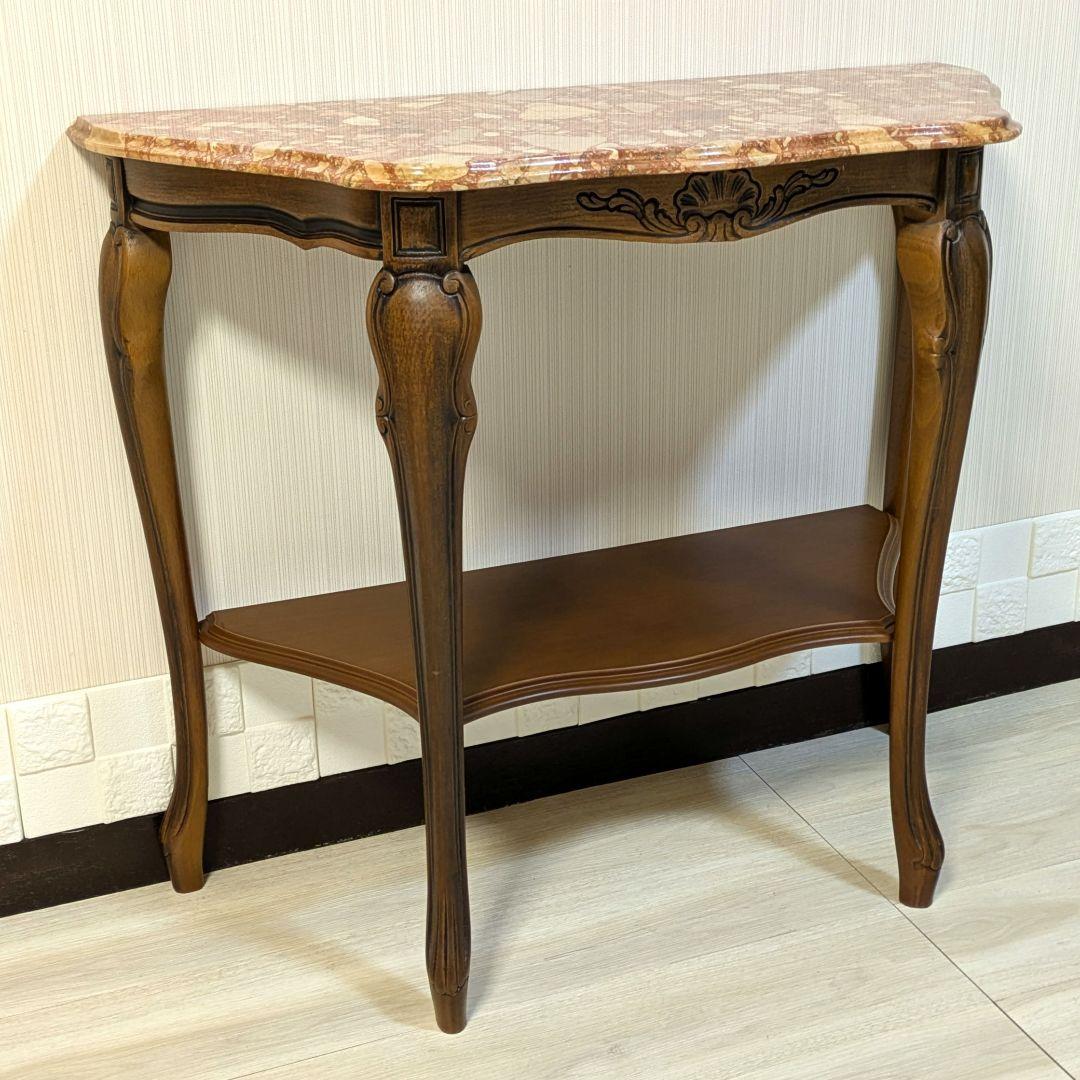 大理石　コンソールテーブル