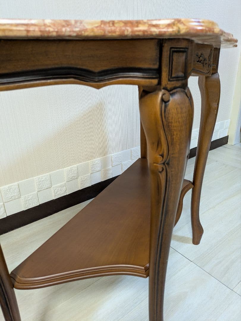 大理石　コンソールテーブル