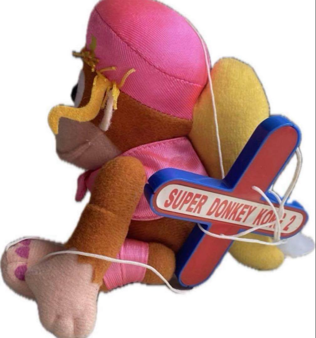 激レア】ドンキーコング　ディクシー　吊り下げぬいぐるみ　スーパードンキーコング２