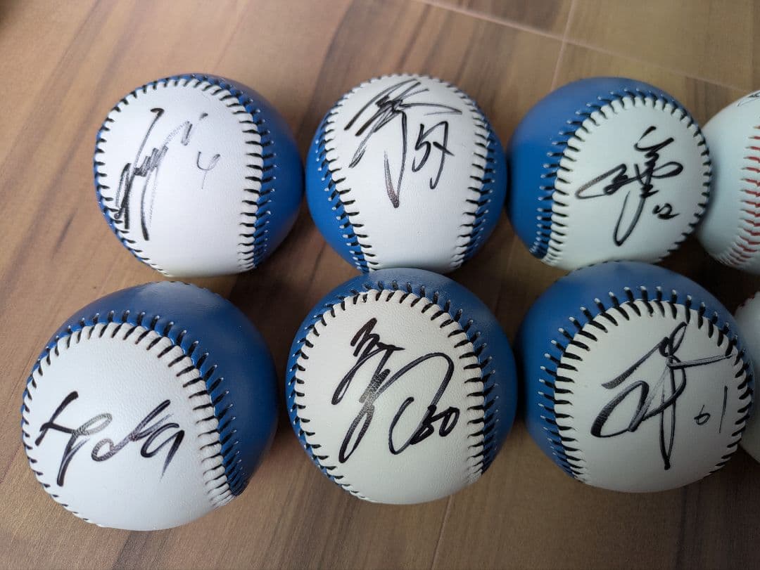 北海道日本ハムファイターズ　 直筆サインボール 10個セット 北山　稲葉　五十幡