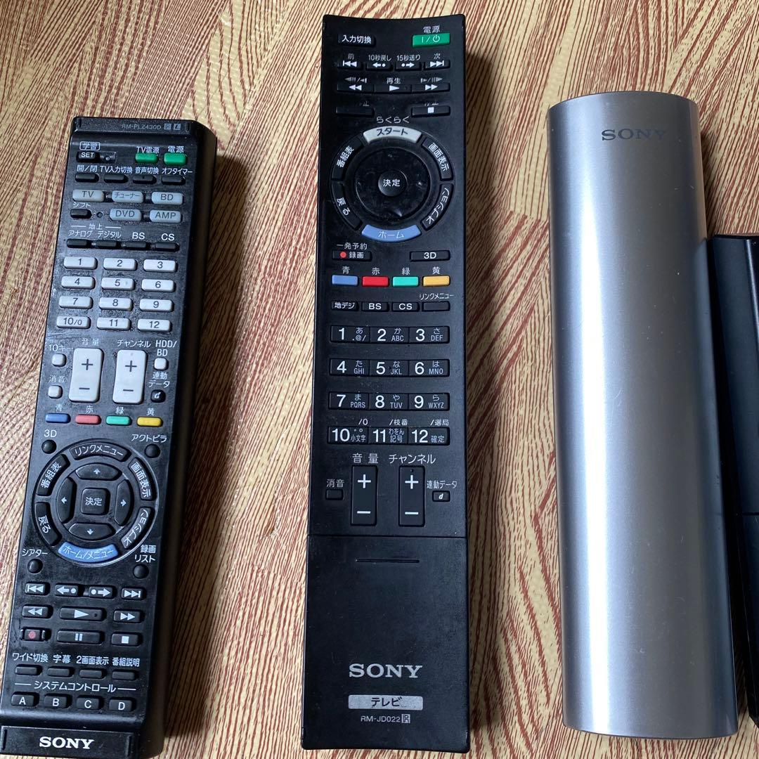 SONY テレビ用リモコン 4個セット